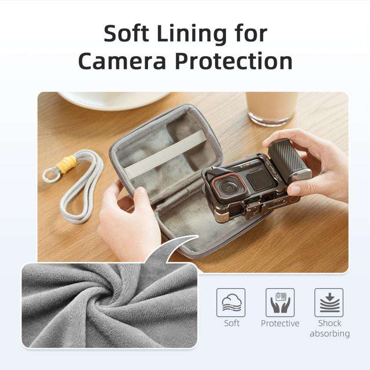 aMagisn Universal Case Bag For Action Camera Street Photography Grip Kit With Shoulder Strap