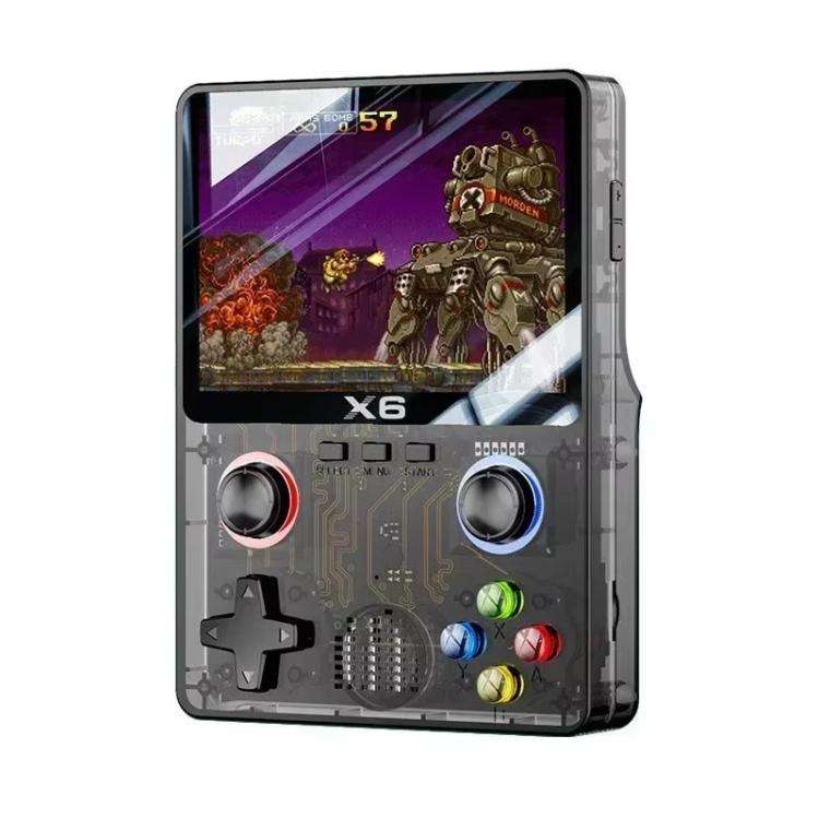 X6 Gaming Console Handheld Emulator Multi-Functional Retro Dual-Joystick HD Color Screen 32G Arca...