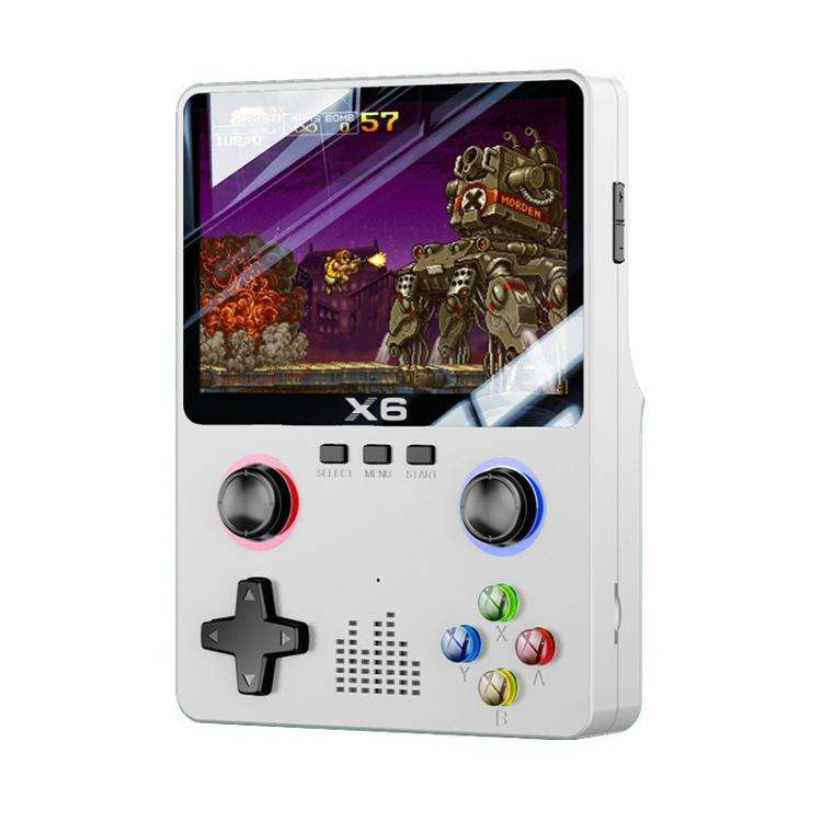 X6 Gaming Console Handheld Emulator Multi-Functional Retro Dual-Joystick HD Color Screen 32G Arca...