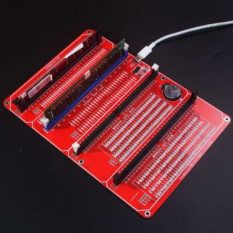 For DDR3 / DDR4 UDMM / Desktop DDR5 / Server DDR5 Memory Modules 4 In 1 Tester With LED Indicator...