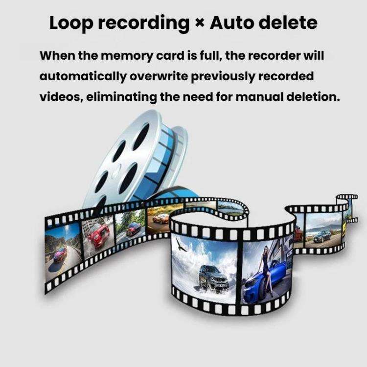 M1 IP66 Waterproof WIFI Motorcycle Dash Camera 2K HD Portable Recorder, M1