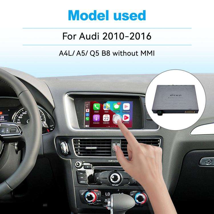 JOYEAUTO WZAU Wireless CarPlay Module Decoder, For Audi A4L/A5/Q5/B8 Without MMI 2010-2016, For A...