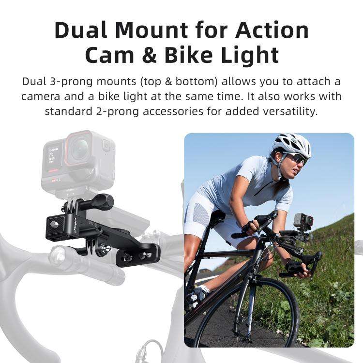 Action Camera Speedometer Cycling Mount, aMagisn BR01 Independent Handlebars, aMagisn BR02 Integr...
