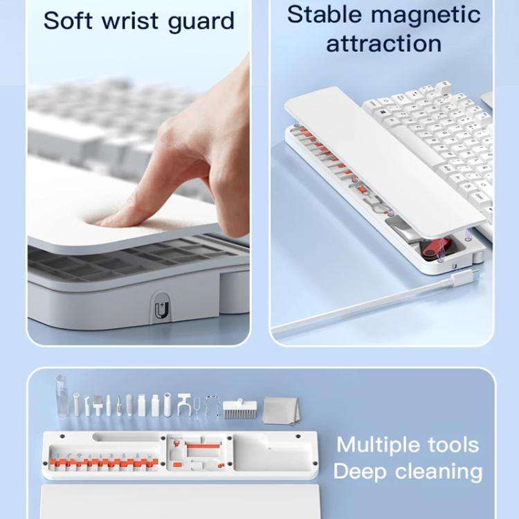 22-in-1 Keyboard Cleaning Kit with Wrist Rest Magnetic Storage Case Tools for Mechanical Keyboard...