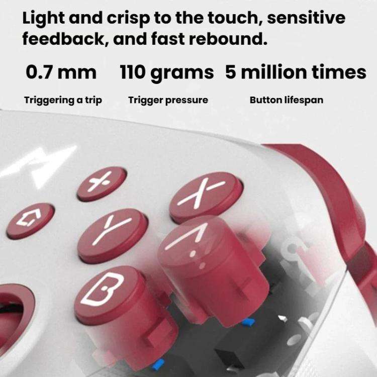 For Nintendo Steam / Android MOBAPAD Chitu HD Vibration Motion Gamepad, White