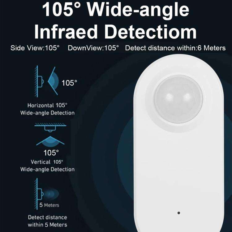 Zigbee Human Presence Sensor PIR Motion Radar, Compatible With Home Assistant, PIR+Light Sensor, ...