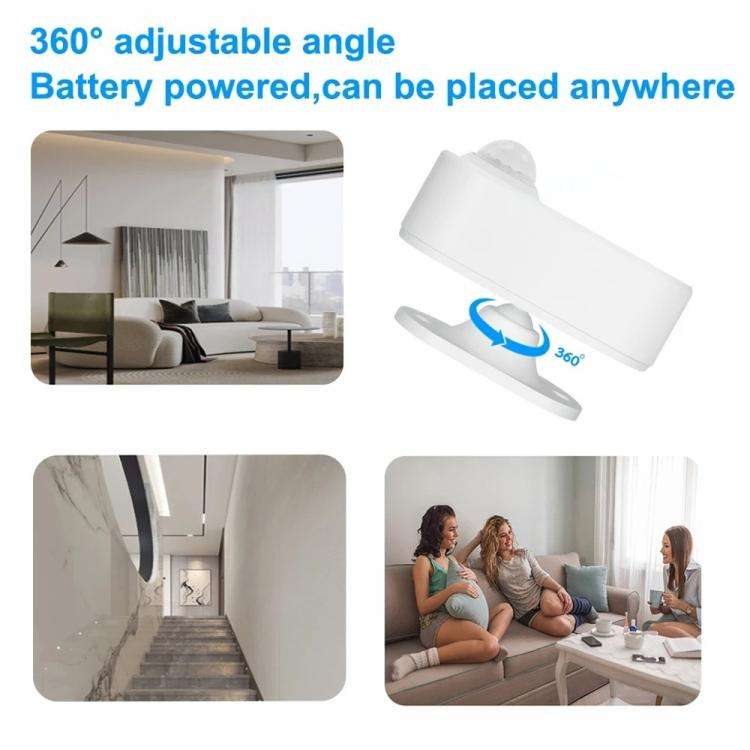 Zigbee Human Presence Sensor PIR Motion Radar, Compatible With Home Assistant, PIR+Light Sensor, ...