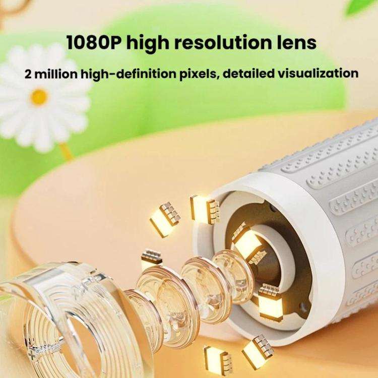 H375 2 Inch IPS Screen Manual Focus Microscope Rechargeable Kids Microscope With Light