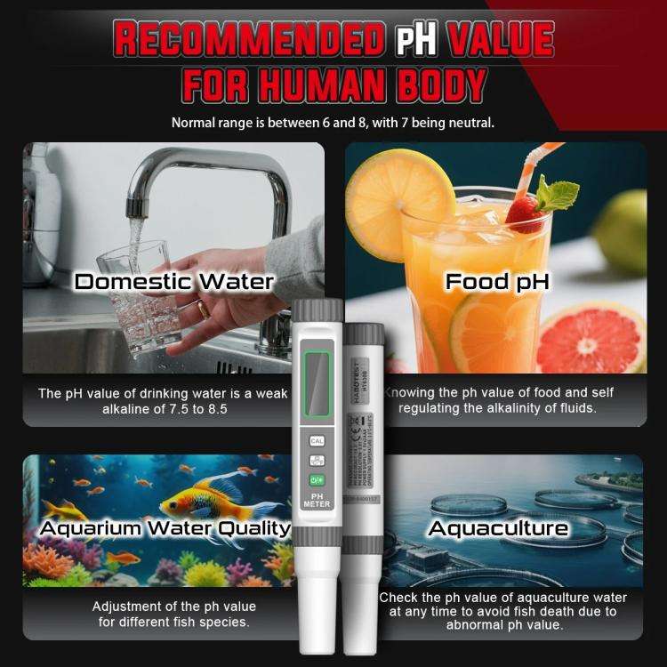 High-Precision PH Tester Water Quality Analyzer, HABOTEST HT630A, HABOTEST HT630B