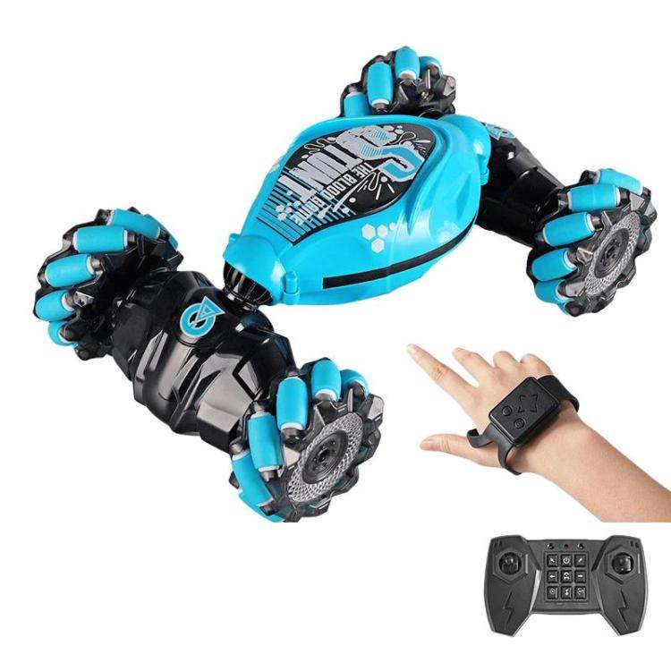 Shockproof Crash-Resistant Stunt Twist Car With Lights Rechargeable Remote Control Toy Car, Dual ...