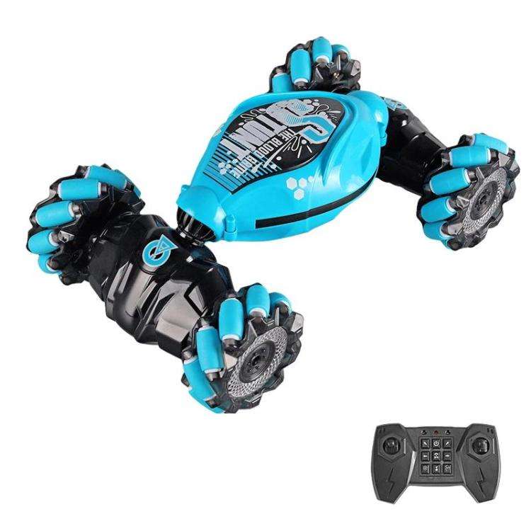 Shockproof Crash-Resistant Stunt Twist Car With Lights Rechargeable Remote Control Toy Car, Dual ...