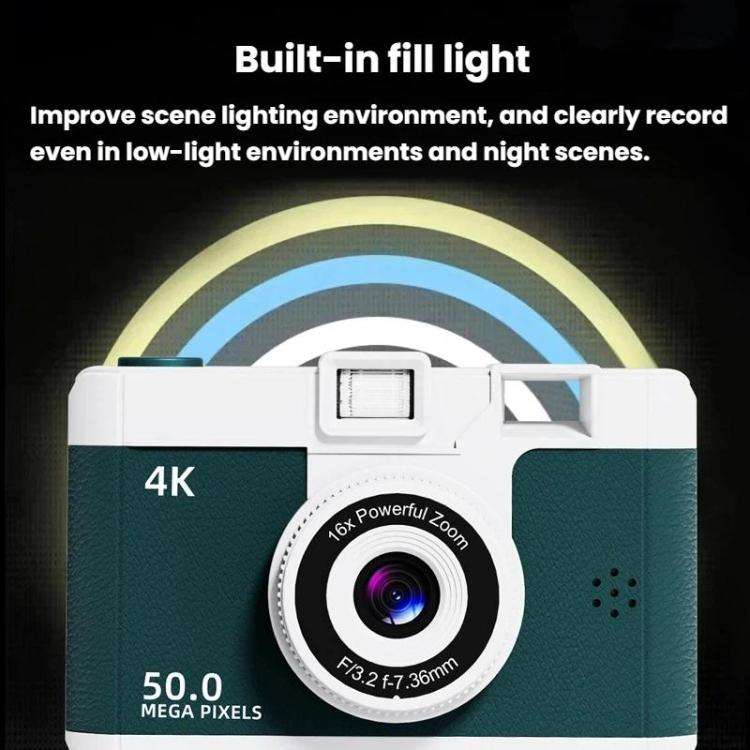 M16 2.4 Inch WiFi HD Digital Camera Mini CCD Camera With Front & Rear Dual Cameras