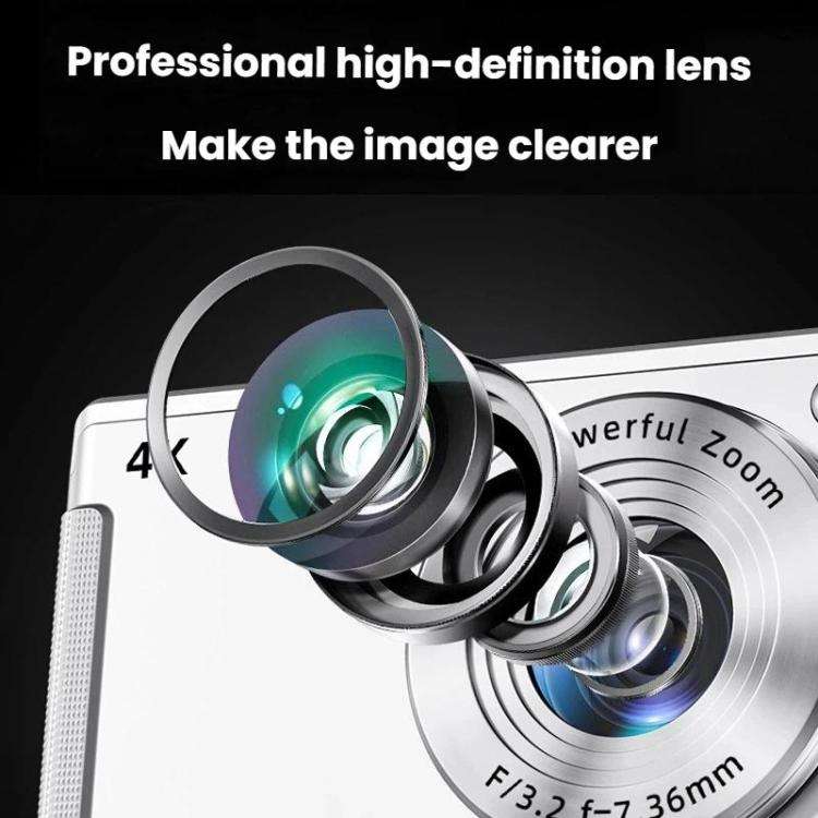 M06 4K HD Digital Camera For Students 16X Zoom Retro CCD Camera
