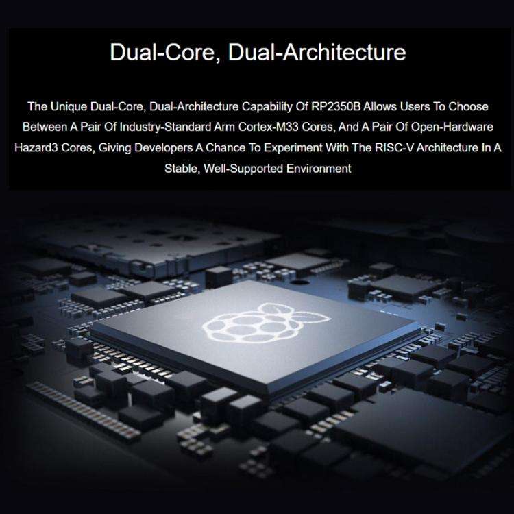 WAVESHARE RP2350 High-Performance Development Board 480 X 480 Resolution, Without Touch Screen