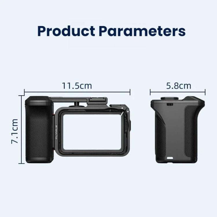 For DJI Osmo Action 6 Flymile Quick-Release Cage Protective Frame Street Photography Handle Kit