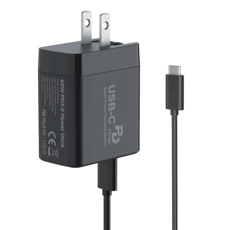 60W 3-In-1 Power Dock With 4K 60Hz HDMI For Nintendo Switch 2 Fast Charging Adapter With USB-C & ...