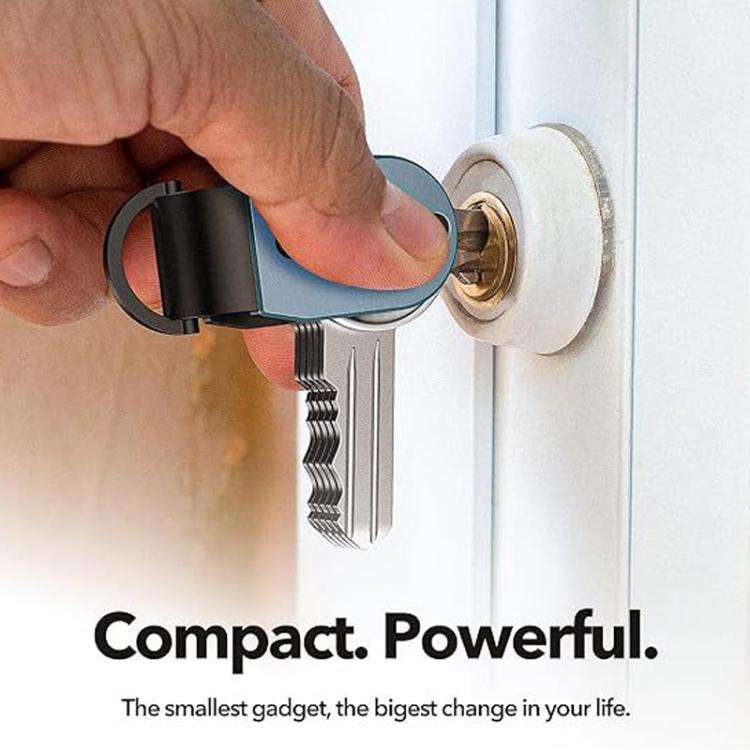 Aluminum Key Organizer Mini Key Holder for 2-6 Keys Compact Design Saves Pocket Space