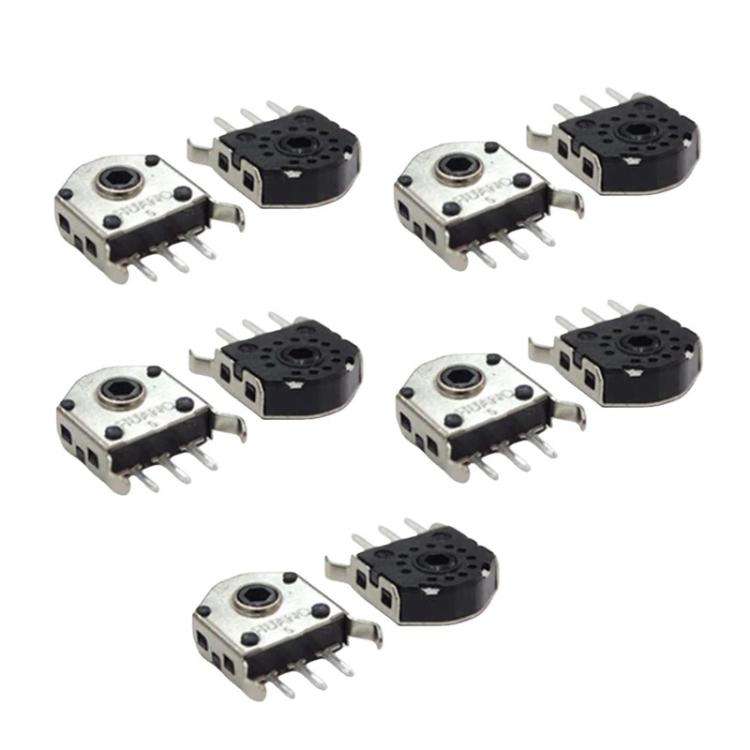 10pcs Mouse Wheel Encoder, Black Core 4.5mm, Black Core 5mm, Black Core 5.5mm, Black Core 15mm, B...