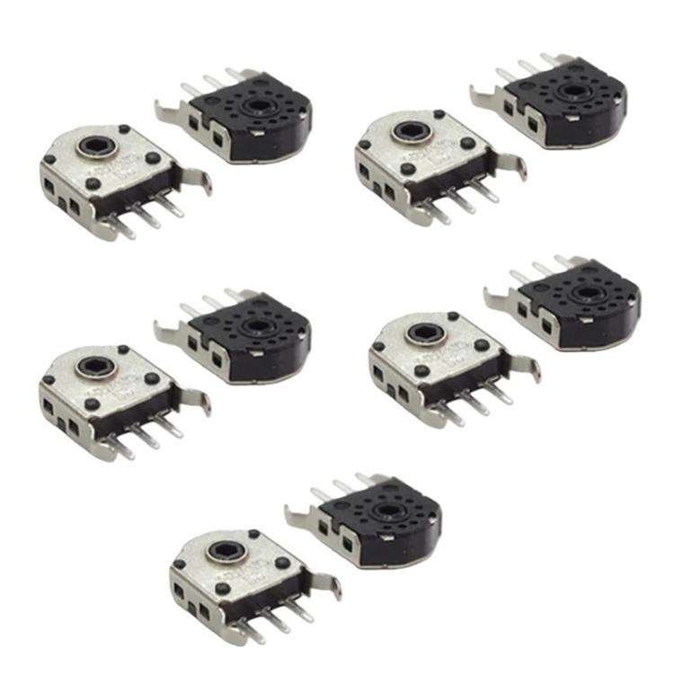 10pcs Mouse Wheel Encoder, Black Core 4.5mm, Black Core 5mm, Black Core 5.5mm, Black Core 15mm, B...
