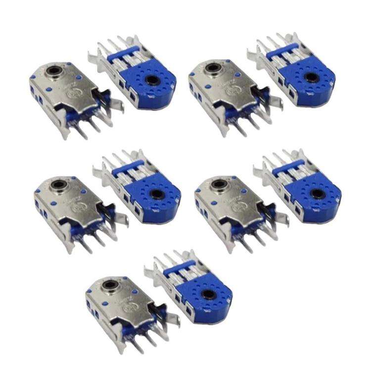 10pcs Mouse Wheel Encoder, Black Core 4.5mm, Black Core 5mm, Black Core 5.5mm, Black Core 15mm, B...