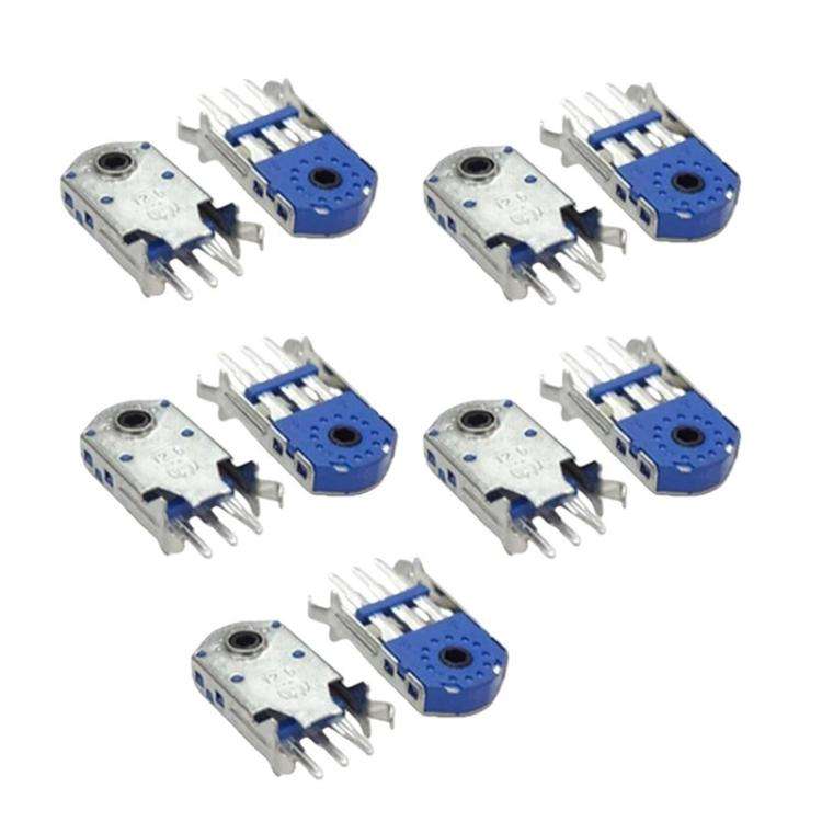 10pcs Mouse Wheel Encoder, Black Core 4.5mm, Black Core 5mm, Black Core 5.5mm, Black Core 15mm, B...