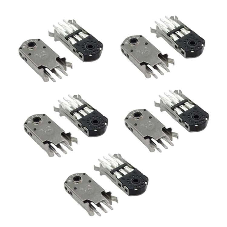 10pcs Mouse Wheel Encoder, Black Core 4.5mm, Black Core 5mm, Black Core 5.5mm, Black Core 15mm, B...