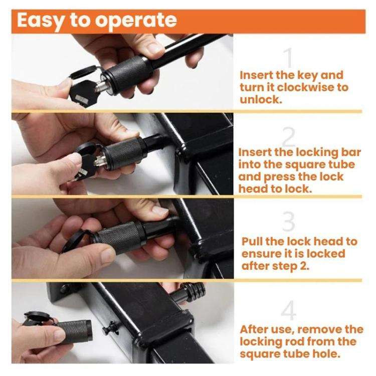 5/8 inch Car Trailer Hitch Safety Lock, 5/8 inch 11208