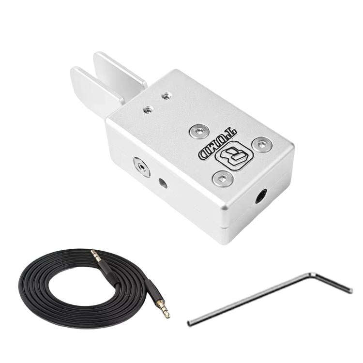 Portable Dual-Paddle Automatic Key Wireless Shortwave Morse Code, Silver