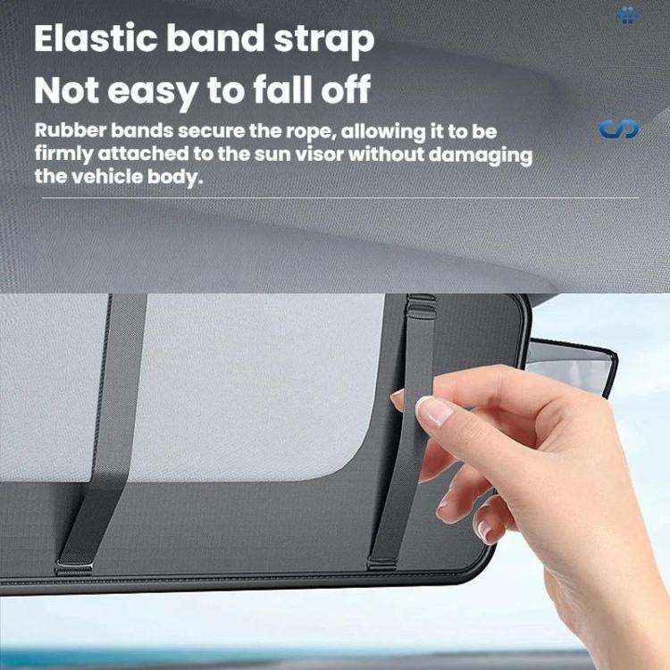 KABULUN Multifunctional Car Sun Visor Storage Glasses Holder Driver License Holder