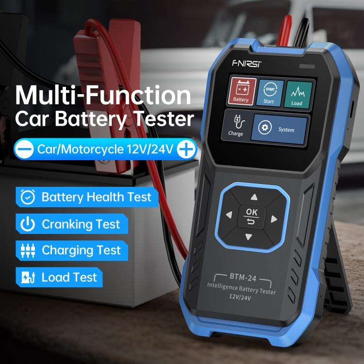 FNIRSI 12V/24V Automotive Battery Voltage And Capacity Tester, BTM-24