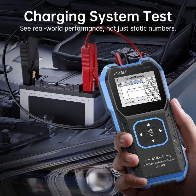 FNIRSI 12V/24V Automotive Battery Voltage And Capacity Tester, BTM-24