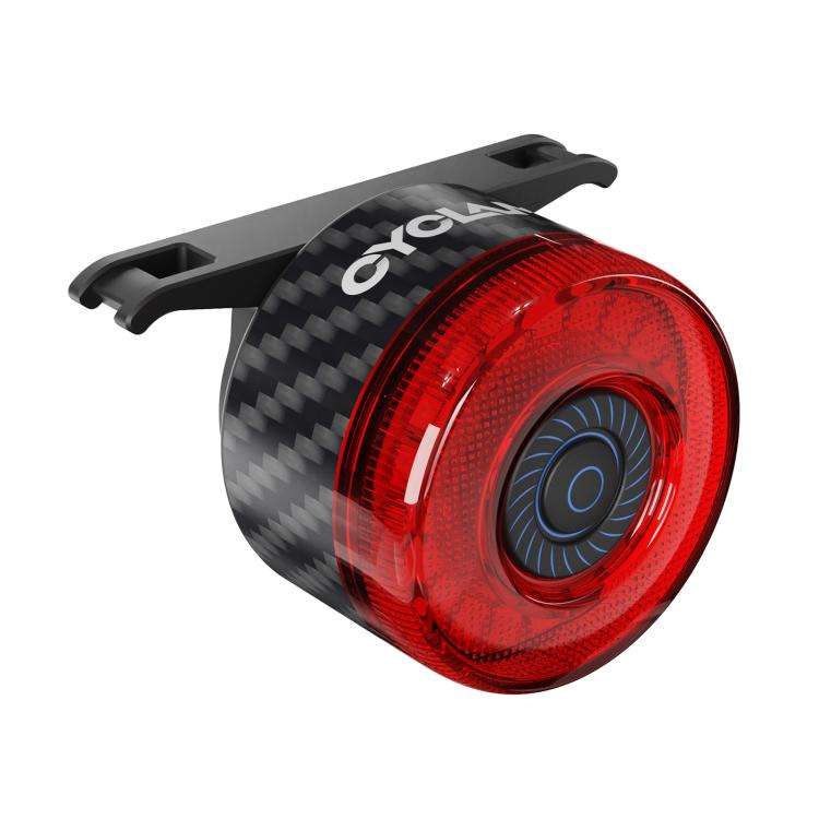 Bicycle Smart Braking Carbon Fiber Vibration Sensing Rear Light Warning Light, CY120