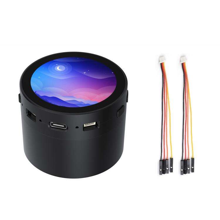 RP2350 1.85 Inch Round LCD Development Board, 360×360, 65K Color, Dual-Core And Dual-Architectur...