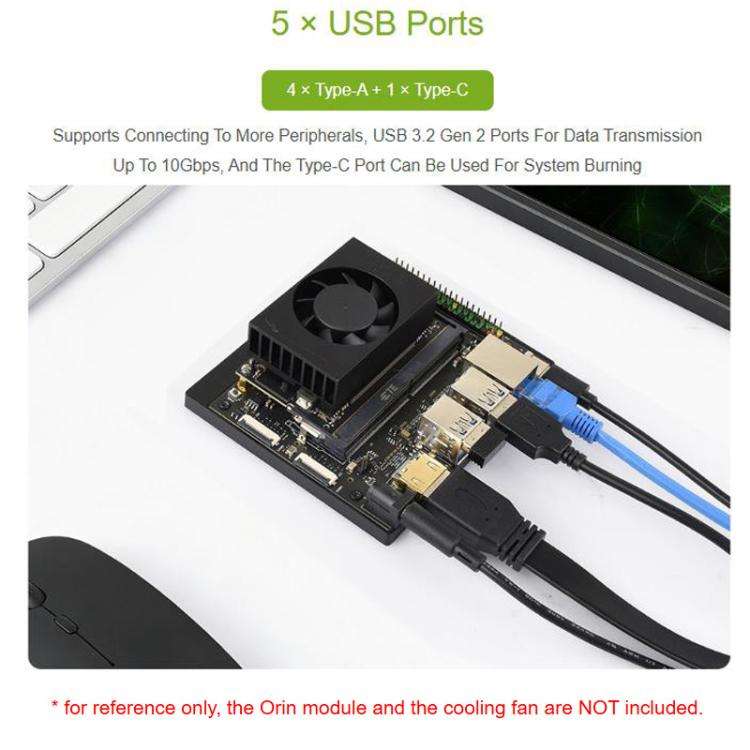 Jetson Orin Nano / NX Super Base Board Based On Jetson Orin Nano/NX AI Module, 33495
