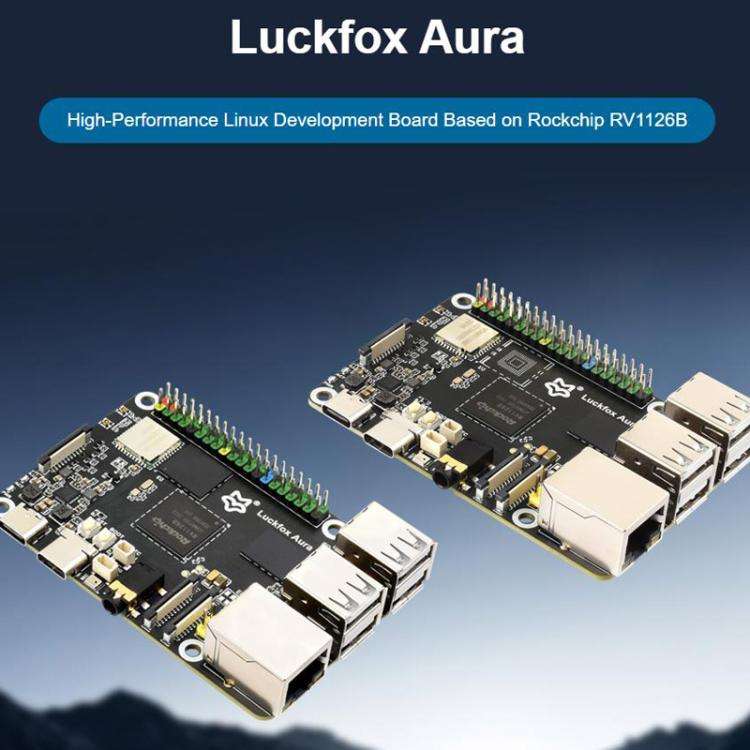 Luckfox Aura High-Performance Linux Development Board Rockchip RV1126B Quad-Core 1.6GHz Processor...