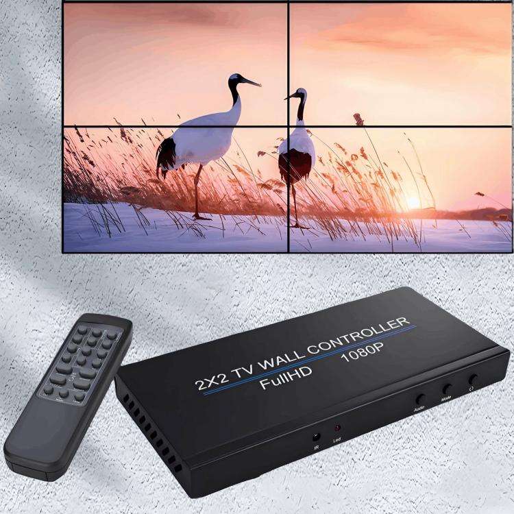NK-BT150 HDMI 2x2 Video Display Processor Video Wall Controller, US Plug, EU Plug, UK Plug, AU Plug