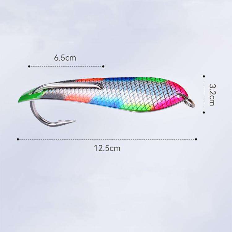 Trolling Bow-Tip Hook Stainless Steel Deep-Sea Boat Fishing High-Visibility Spinnerbait