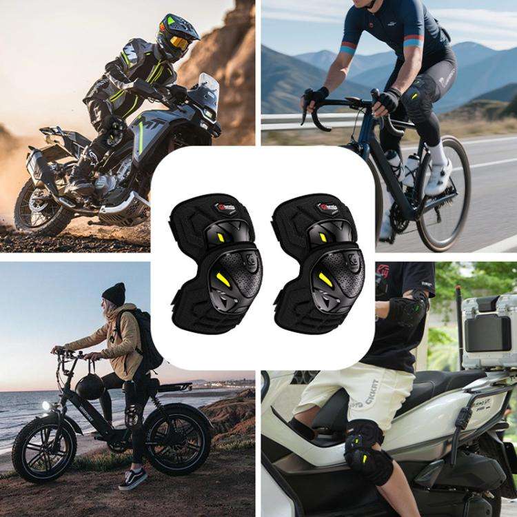 Kewig 2pcs Quick-Release Shockproof Motorcycle Riding Protective Covers Anti-Fall Knee & Elbow Pa...