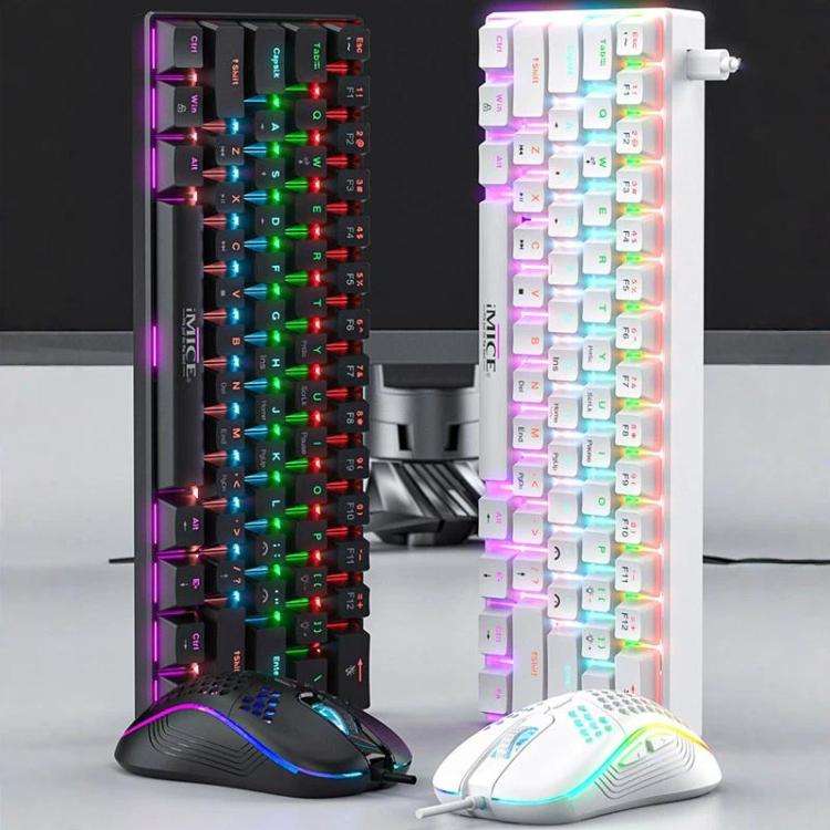 iMICE MK-X30 RGB Lighting Customizable 1.5m Wired Mechanical Gaming Keyboard Mouse Set