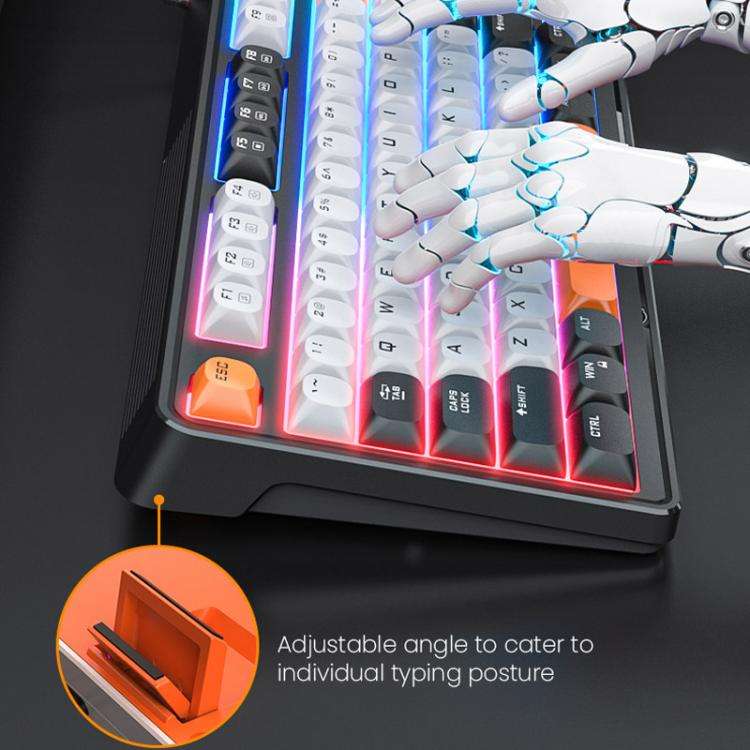 iMICE AK-300 99-key USB Backlit Multi-Color Keycap 1.5m Wired Gaming Keyboard With Dimmer Knob, A...