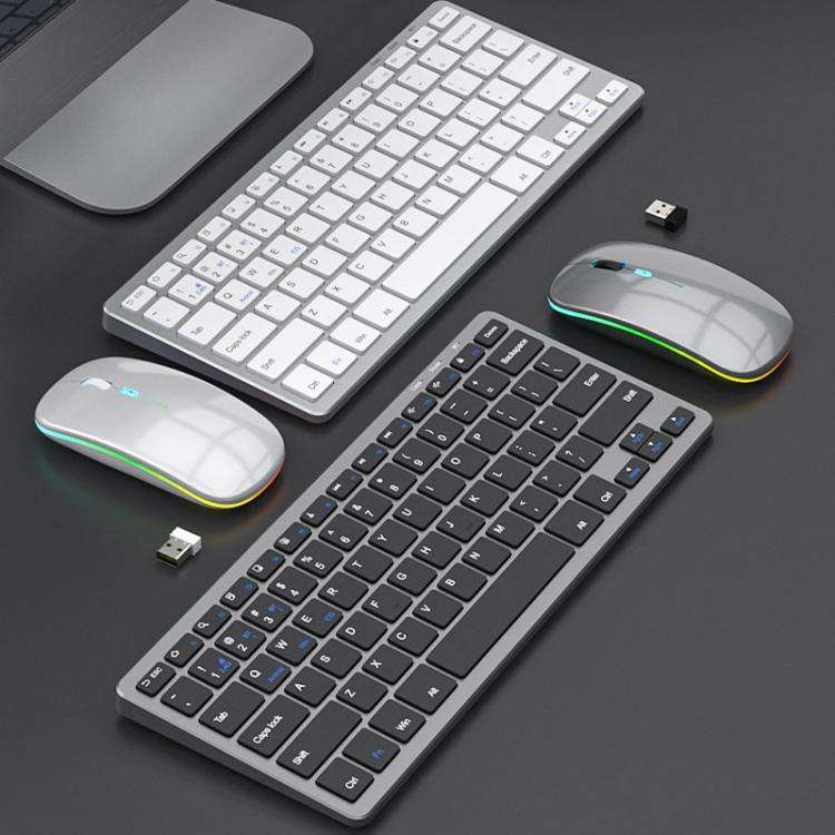 iMICE WK-102 Type-C Rechargeable Dual-Mode Wireless Keyboard and Mouse Set