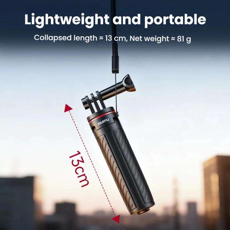 XILETU XS-22 Automatic Pop-Up Mini Tripod Selfie Stick 13-30cm Adjustable Extendable Monopod for ...