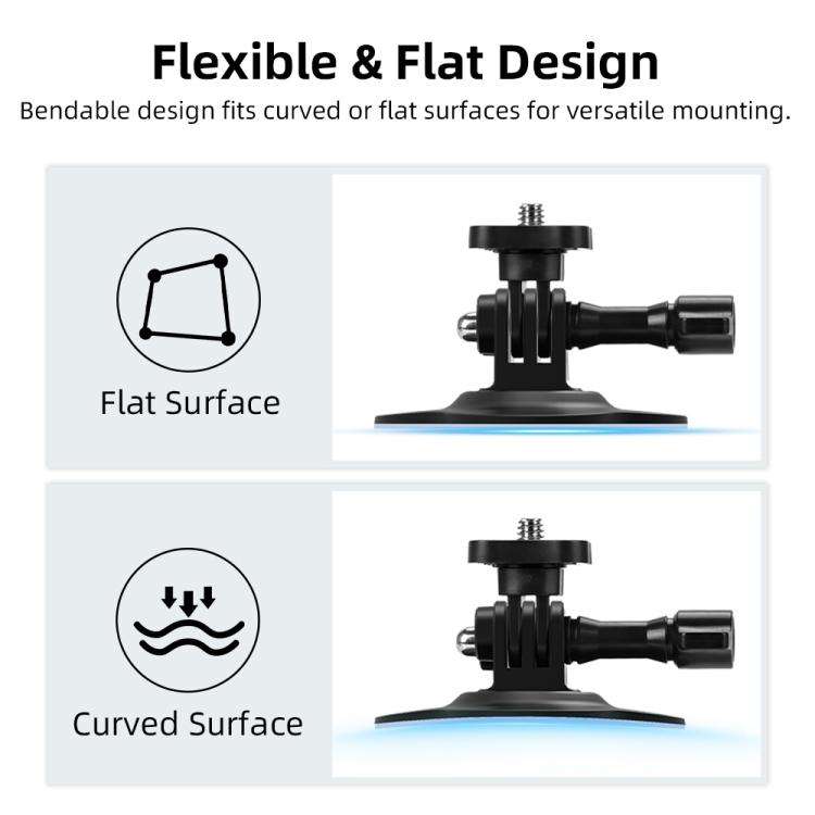 For DJI Osmo Pocekt 3 / Action 6 / GoPro Flymile Helmet Mount, Square, Floral
