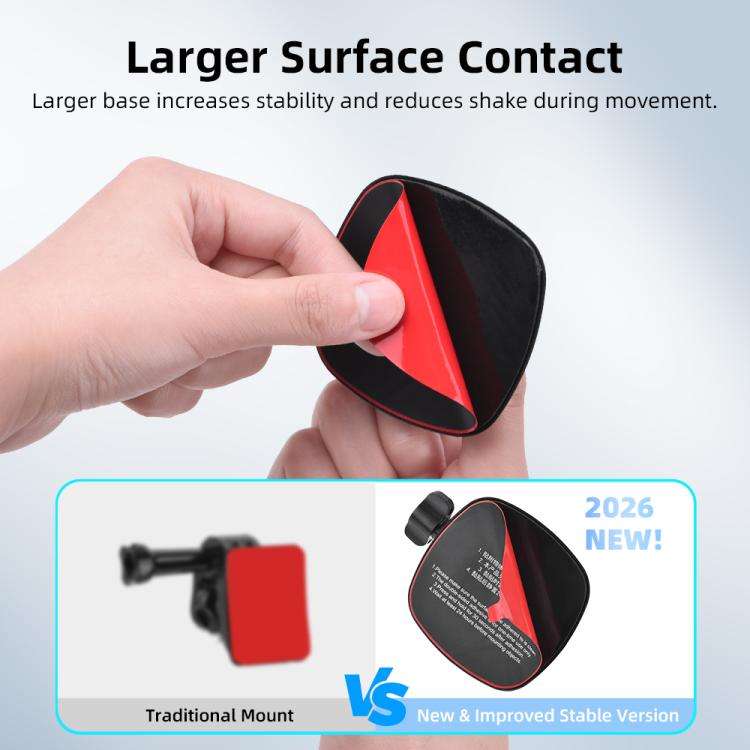For DJI Osmo Pocekt 3 / Action 6 / GoPro Flymile Helmet Mount, Square, Floral
