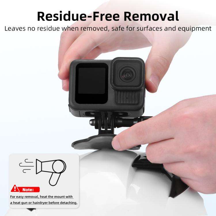 For DJI Osmo Pocekt 3 / Action 6 / GoPro Flymile Helmet Mount, Square, Floral