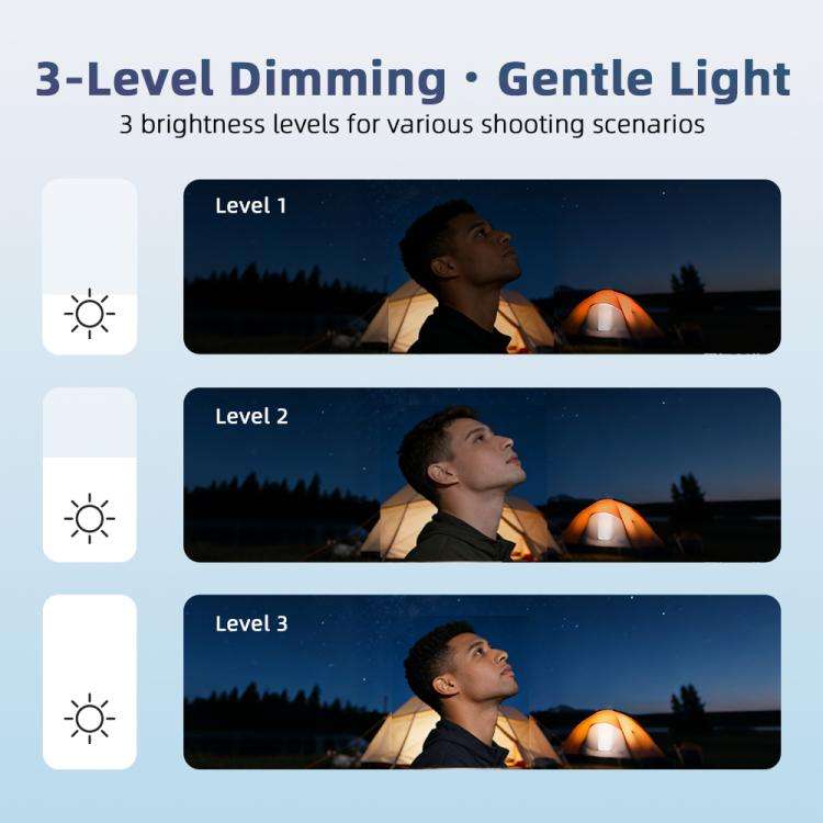 For DJI Pocket 3 Flymile Handheld Magnetic Fill Light For Photography