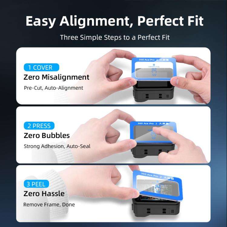 For Insta360 Ace Pro 2 Flymile Tempered Glass Screen Protector