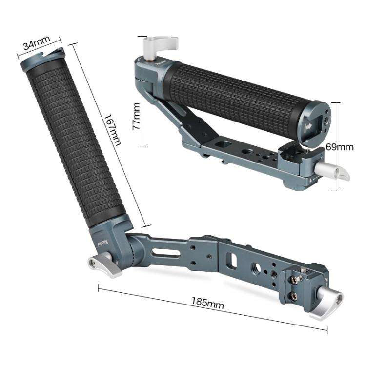 XILETU Adjustable Angle Handle Grip For DJI RS 4 Mini/RS 4 Pro/RS 4/RS 3 Mini/RS 3 Pro/RS 2 Stabi...