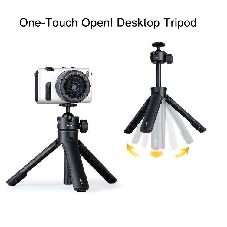 XILETU XS-21 Touch Ground Auto-Open Tripod Selfie Stick Extendable Pole With Universal Metal Ball...