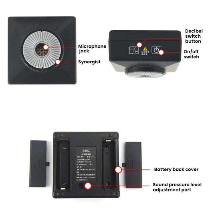 SMART SENSOR Class 1 Sound Source Tester For Sound Level And Noise Level, ST04A